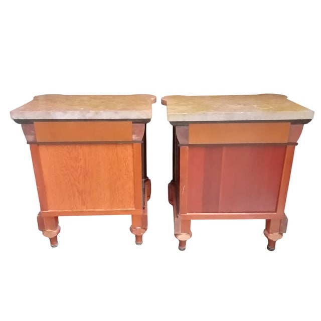 Vintage Wooden Bedside Tables, 1950s, Set of 2 For Sale - Image 12 of 13