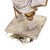 Late 20th Century. Theatrical Papier-Mâché Figural Lamp Bearers, Continental - a Pair For Sale - Image 9 of 10