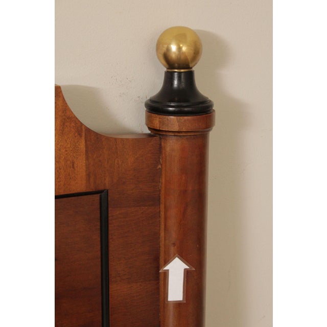 Century Furniture Traditional Yew Wood Queen Headboard For Sale - Image 10 of 12