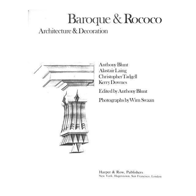 BLUNT, Anthony [edited by] [352] pp. Harper & Row 1978 12 1/2" x 10" "The spirit of the Counter-Reformation and the...