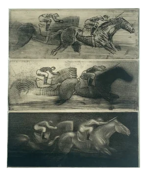 Pawel Zablocki, Three Sketches for New Runs, Etching on Paper, 2010