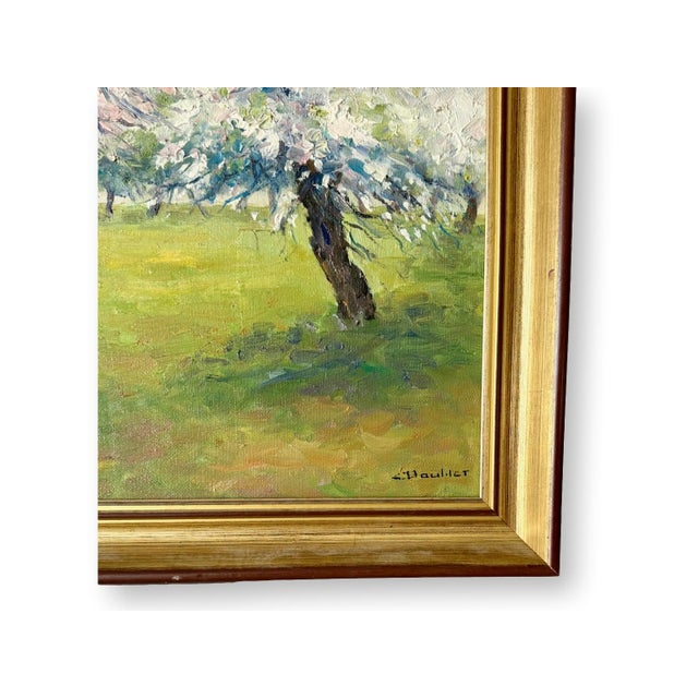 French Midcentury French Landscape Painting For Sale - Image 3 of 4