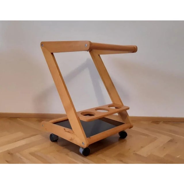 Mid-Century Serving Bar Cart, 1969 For Sale - Image 10 of 12