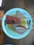 Red Large Plate with Cubist Decoration by Janou Pitons for the Breton Artistic Earthenware Factory of Porcin, 1950 For Sale - Image 8 of 10