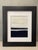 The Landscape was Attentive and Nurturing Repurposed "retired" nautical sails mixed media art. + modern frame + gallery...