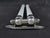 Mid 20th Century European Mid Century Milk Glass Double Arm Towel Rack For Sale - Image 5 of 7