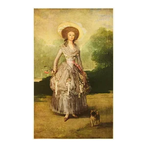1956 After Goya "The Marquesa De Pontejos", Vintage Full-Color Photogravure