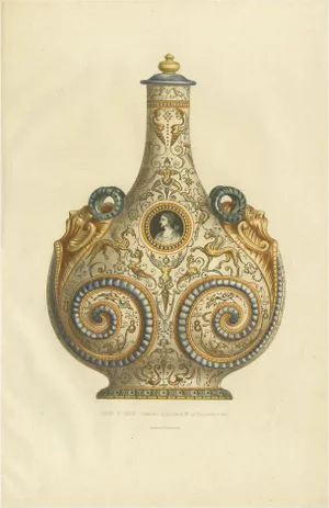 Delange, Decorative of a Gourde, 1869, Print