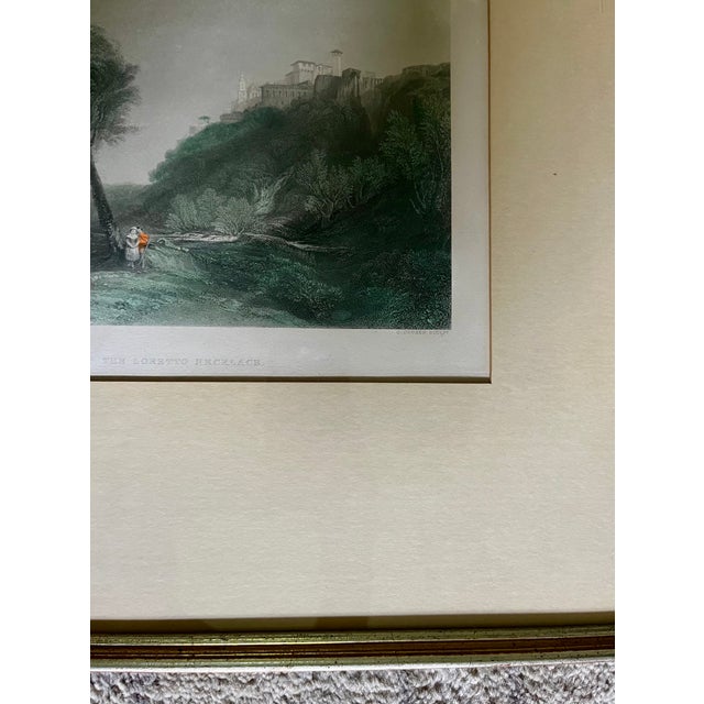 Early 20th Century Antique j.m.w. Turner “The Loretto Necklace” Steel Engraving by Charles Cousen, Circa 1860s For Sale - Image 5 of 6