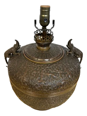 Chinese Brass oil Lamp