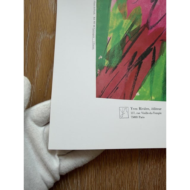 Walasse Ting, 3 Perroquets, 1989, Paper, in Very Good conditions. Designed 1980 to 1989