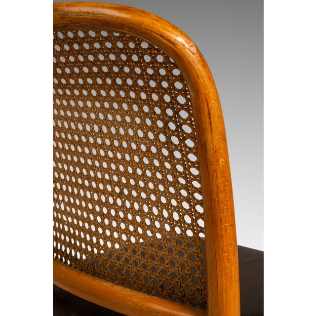 Single Patinaed Bentwood Prague Model 811 Side Dining Chair in Leather in the Manner of Josef Frank for Stendig, Usa, C. 1960s For Sale - Image 15 of 18