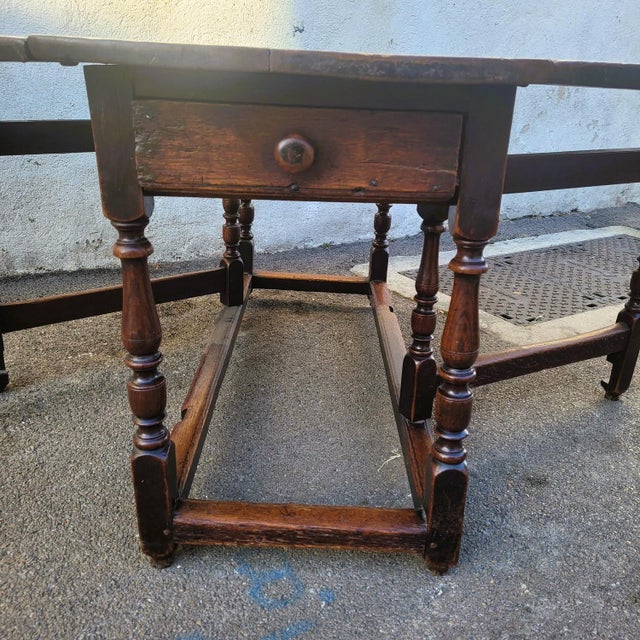 Gateleg Table in Oak, 1800s For Sale - Image 6 of 17