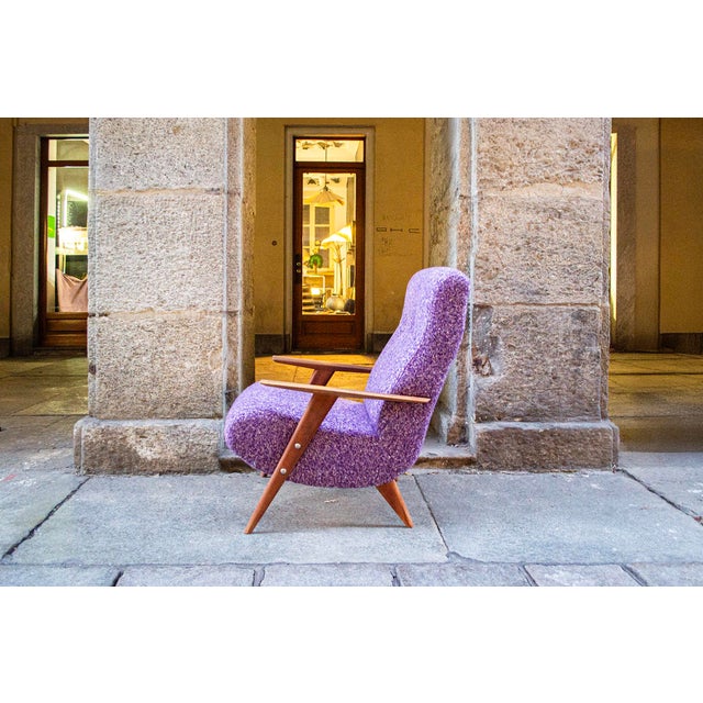 Mid-Century Modern Vintage Italian Lounge Chairs by Guglielmo Veronesi, 1950s For Sale - Image 3 of 6