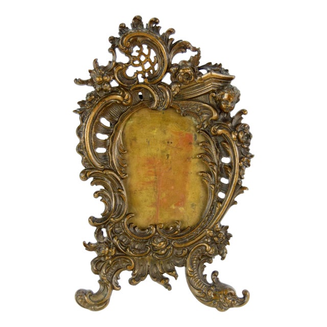 Late 19th Century Bronze Photo Frame For Sale