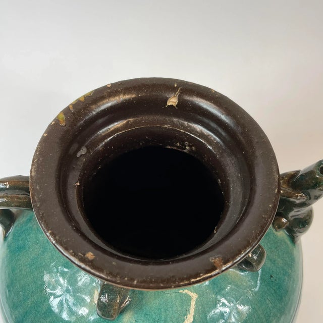 Late 19th Century Chinese Turquoise Wine Jug For Sale In San Francisco - Image 6 of 10