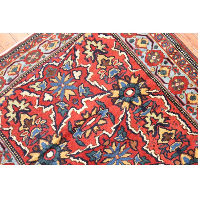 Red Late 19th Century Zabihi Collection Qashqai Rug - 3'2" x 4'1" For Sale - Image 8 of 8