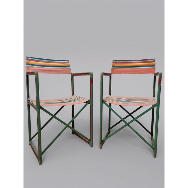 Vintage Folding Chairs by Table Auto B.P. Paris, 1950s, Set of 2 For Sale - Image 6 of 18