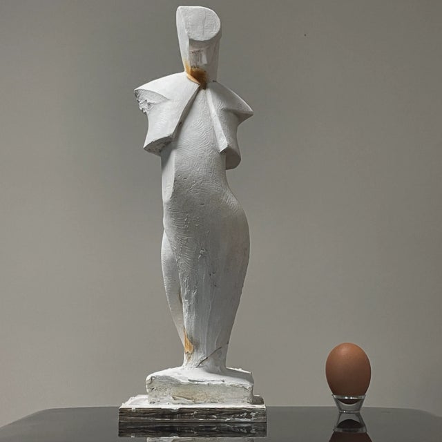 1960s Vintage Modernist Abstract Figurative Plaster Sculpture by Tony Trezza (Ca. 1960) For Sale - Image 5 of 13