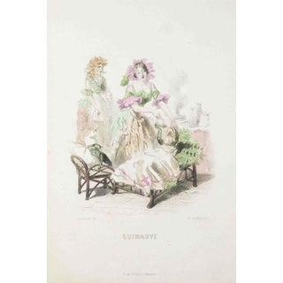 J. J. Grandville, Marshmallow, The Animated Flowers Vol. I, 1847, Lithograph For Sale