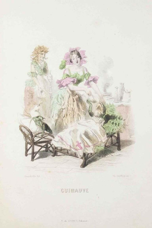 J. J. Grandville, Marshmallow, The Animated Flowers Vol. I, 1847, Lithograph