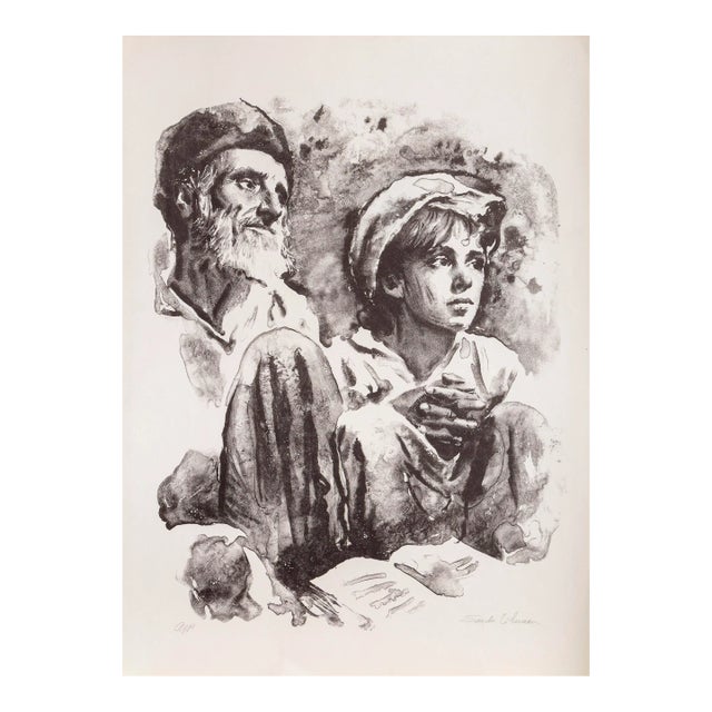 Man and Girl, Sandu Liberman For Sale