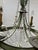 Empire Style Chandelier with Crystal Drops and Patinated Metal For Sale - Image 5 of 11