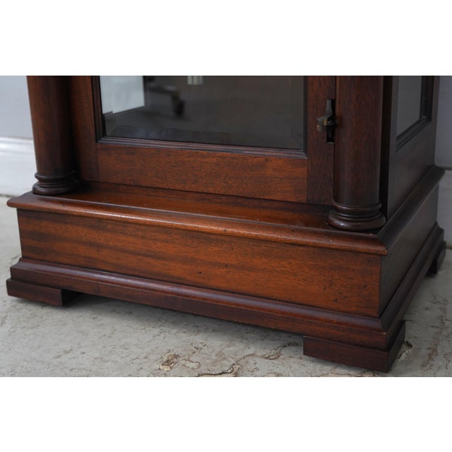 Brown Colonial Mahogany 5 Tube Grandfather Clock For Sale - Image 8 of 18