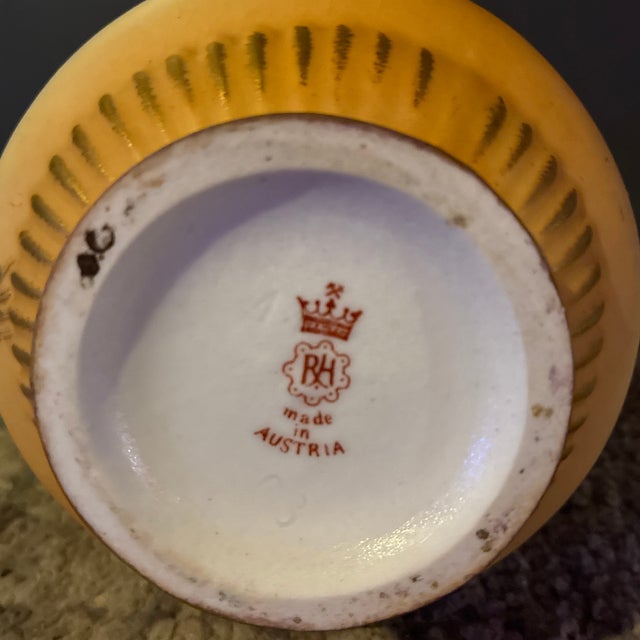 Early 20th Century Antique Robert Hanke Austrian Porcelain Art Nouveau Poppy Vase - Circa 1895-1905 For Sale - Image 5 of 12