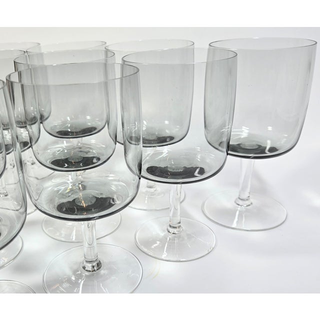 Mid-Century Smoke Goblets- Set of 10 For Sale - Image 12 of 12