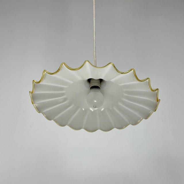 Murano Fazzoletto Glass Pendant Lamp, 1980s For Sale - Image 4 of 8