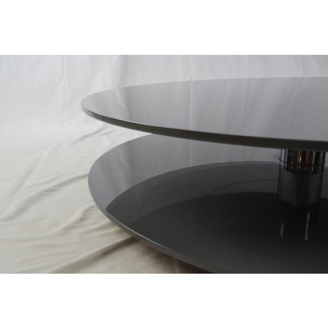 Mid-Century Modern Italian Gong Lux Coffee Cocktail Table Attributed to Cappellini For Sale - Image 3 of 4