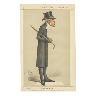Victorian Moral Reformer Vanity Fair Statesmen, 1870, Paper For Sale