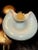 Opaline Murano Dish or Bowl with 24k Gold Flower Detail For Sale - Image 4 of 10