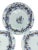 Sarraguemines Antique Late 18th Century Sarreguemines Porcelain Lavender Floral Rope and Tassel Plates- a Set of 5 For Sale - Image 4 of 12
