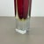 Sommerso Murano Glass Cube Vase attributed to Flavio Poli, Italy, 1970s For Sale - Image 12 of 18