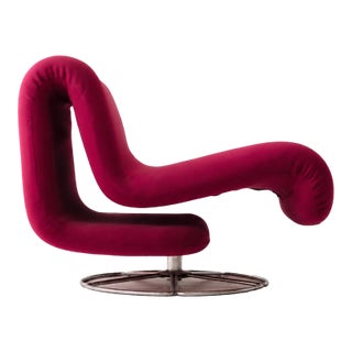 Pierre Paulin Style 1960's Swivel Lounge Chair For Sale