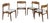 Danish Teak Dining Chairs by Erik Buch for Od Møbler, 1960s, Set of 4 For Sale