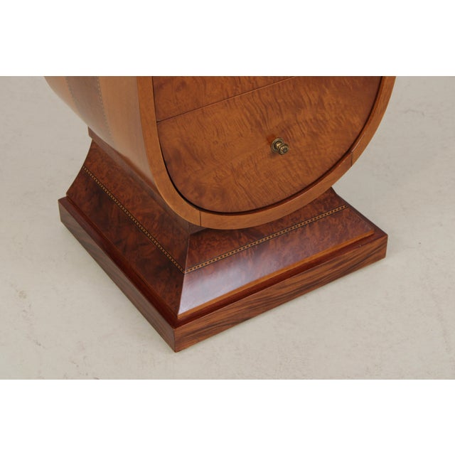 Pair Napoleonic Italian Walnut Nightstands For Sale - Image 11 of 18