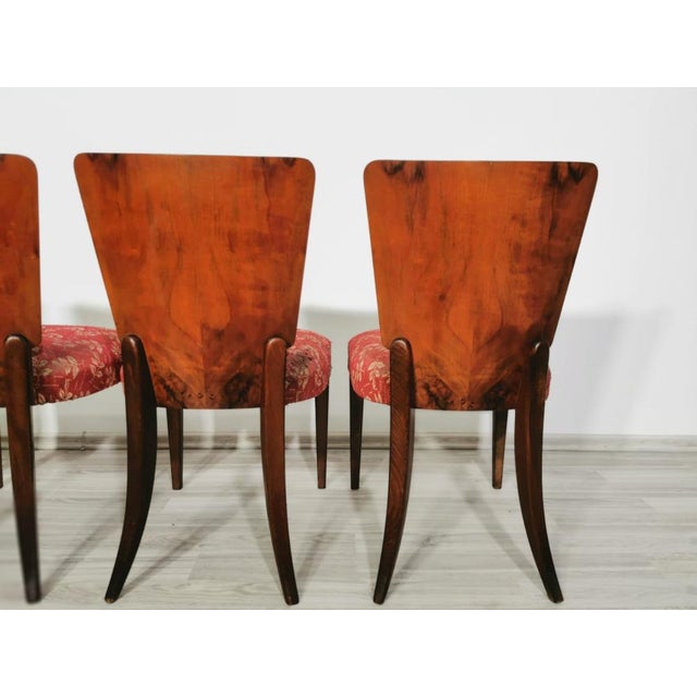 Art Deco Dining Chairs by Jindrich Halabala, 1940s, Set of 4 For Sale - Image 11 of 15