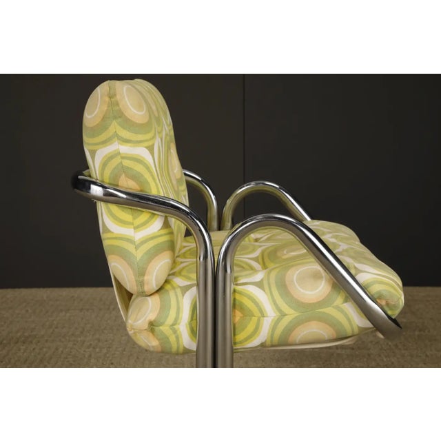 Set of Four Jerry Johnson 'Arcadia' Chrome Sling Chairs for Landes, 1970s For Sale - Image 15 of 17