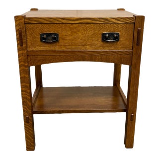 Stickley Furniture Mission One-Drawer Nightstand For Sale