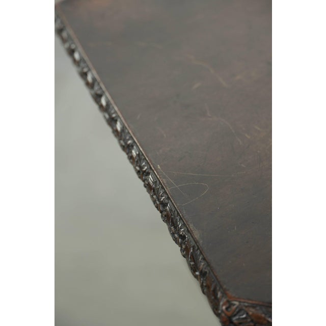 Antique English Wooden Hexagonal Top Turning Book Table, 19th Century For Sale - Image 11 of 17