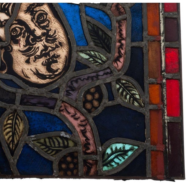 Mid 19th Century Stained Glass Window Panels, Pair For Sale - Image 5 of 11