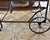 Brown Antique Wood and Metal Industrial Rolling Tea or Bar Cart - Hotel Trolley For Sale - Image 8 of 11