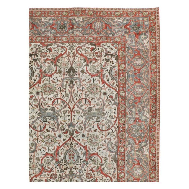 Galerie Shabab Collection Early 20th Century Persian Tabriz Carpet For Sale - Image 4 of 10