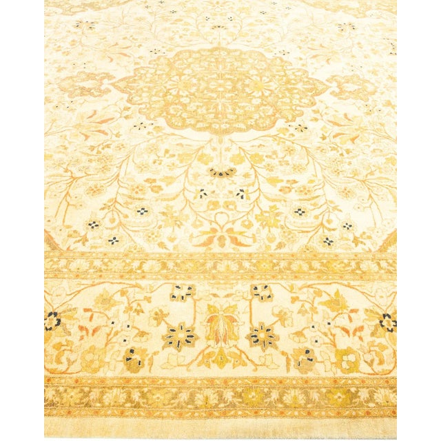 Solo Rugs Mogul, One-of-a-Kind Hand-Knotted Area Rug - Ivory, 9' 3" x 11' 9" For Sale - Image 4 of 8