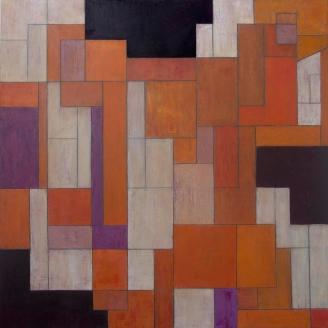 Contemporary Abstract Geometric Painting For Sale