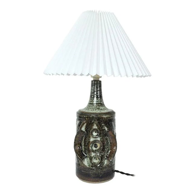 Ceramic Table Lamp with Sculpturel Abstract Expression from Søholm For Sale - Image 12 of 12