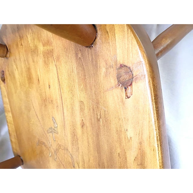 1950s Child Wooden Rocking Chair For Sale - Image 15 of 15